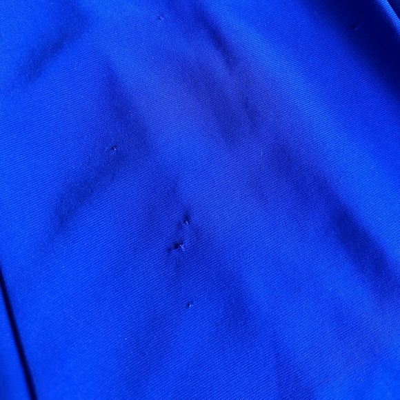 Xscape Blue Off Shoulder Slit Gown - Picture 8 of 8